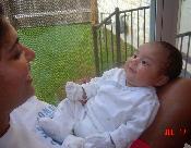 Mom & Ian in the window